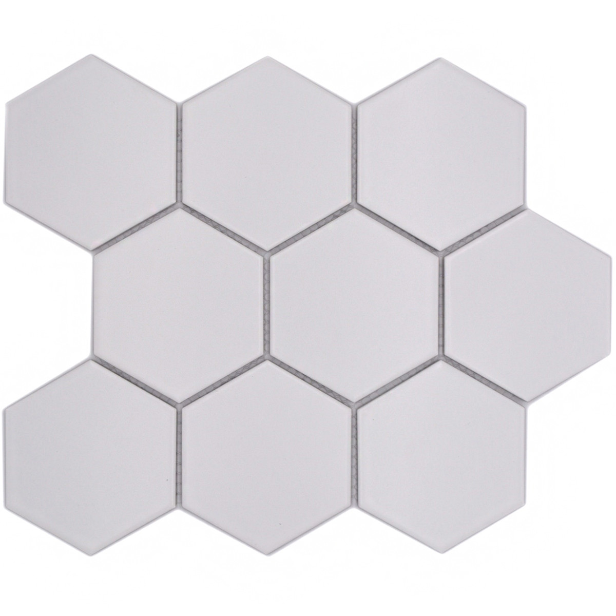 Hexagon Klinkermosaik Vit Matt | Ekosten.se