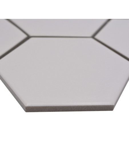 Hexagon Klinkermosaik Vit Matt | Ekosten.se