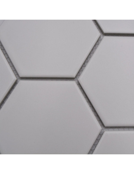 Hexagon Klinkermosaik Vit Matt | Ekosten.se