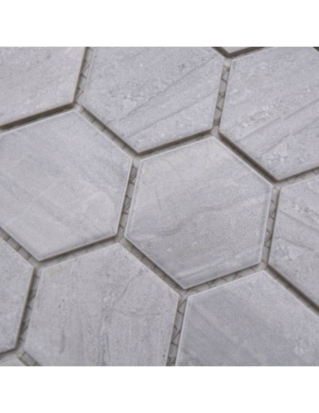 Grå Hexagon Klinker Mosaik | Ekosten.se