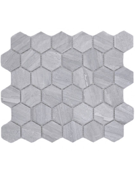 Grå Hexagon Klinker Mosaik | Ekosten.se