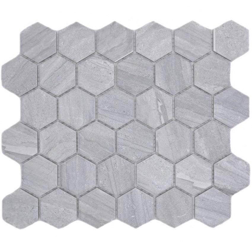Grå Hexagon Klinker Mosaik | Ekosten.se