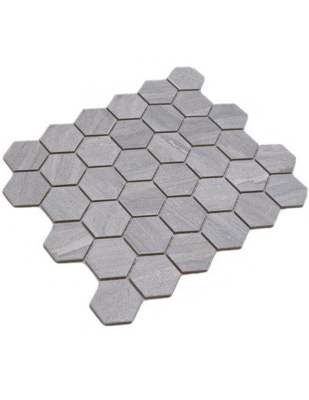 Grå Hexagon Klinker Mosaik | Ekosten.se