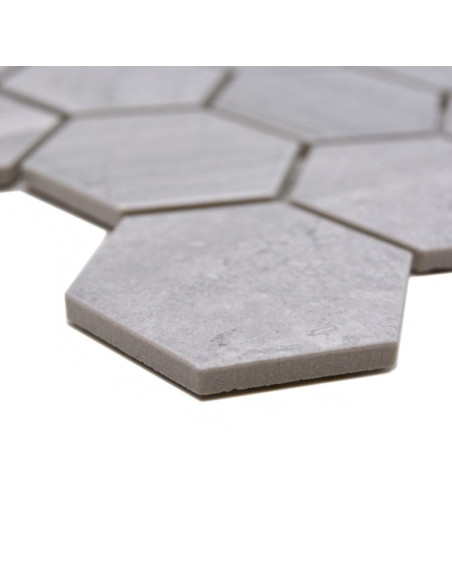 Grå Hexagon Klinker Mosaik | Ekosten.se