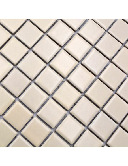 Klinkermosaik Beige Matt | Ekosten.se