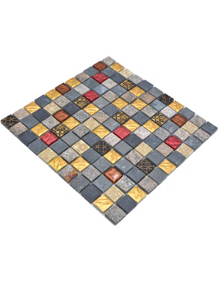 Mosaik Kristall Natursten Multicolor | Ekosten.se