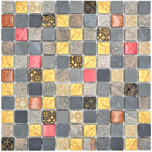 Mosaik Kristall Natursten Multicolor | Ekosten.se