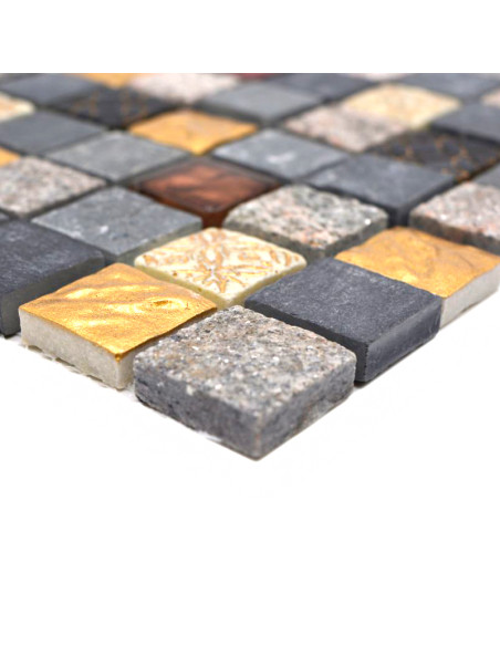 Mosaik Kristall Natursten Multicolor | Ekosten.se
