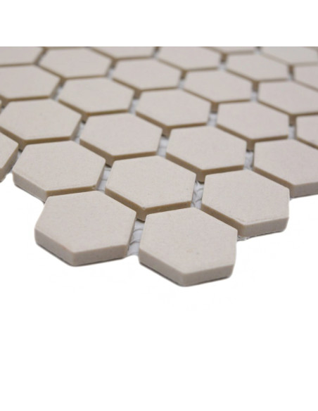 Hexagon Mosaik  Beige Antislip | Ekosten.se