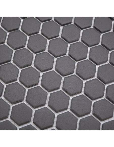 Hexagon Klinkermosaik Svart Matt | Ekosten.se