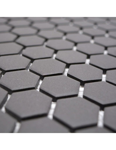 Hexagon Klinkermosaik Svart Matt | Ekosten.se