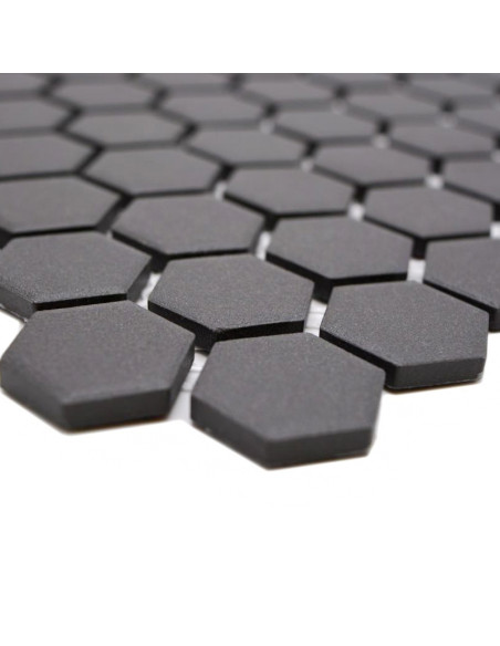 Hexagon Klinkermosaik Svart Matt | Ekosten.se