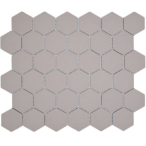 Ljusgrå Hexagon Klinkermosaik Antislip | Ekosten.se