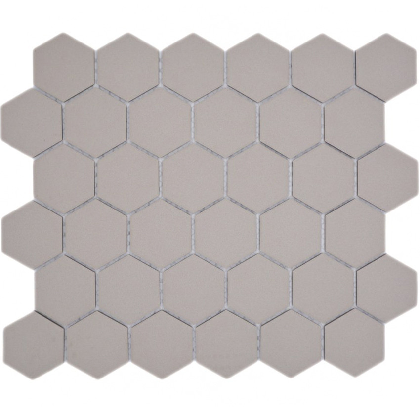 Ljusgrå Hexagon Klinkermosaik Antislip | Ekosten.se