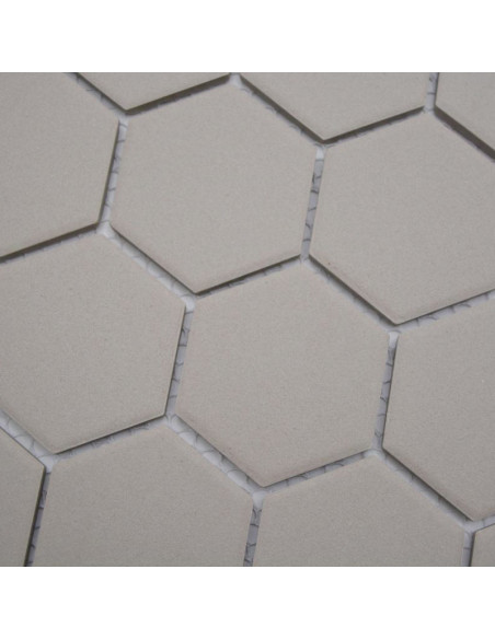 Ljusgrå Hexagon Klinkermosaik Antislip | Ekosten.se