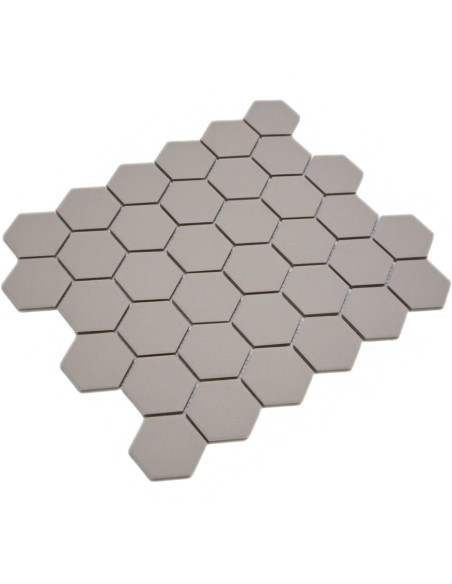 Ljusgrå Hexagon Klinkermosaik Antislip | Ekosten.se