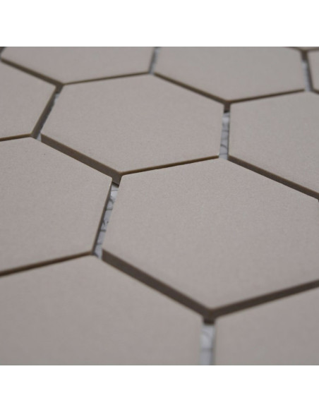 Ljusgrå Hexagon Klinkermosaik Antislip | Ekosten.se