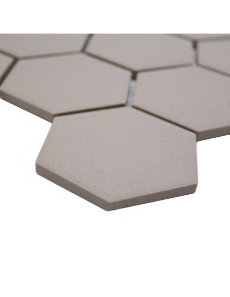 Ljusgrå Hexagon Klinkermosaik Antislip | Ekosten.se