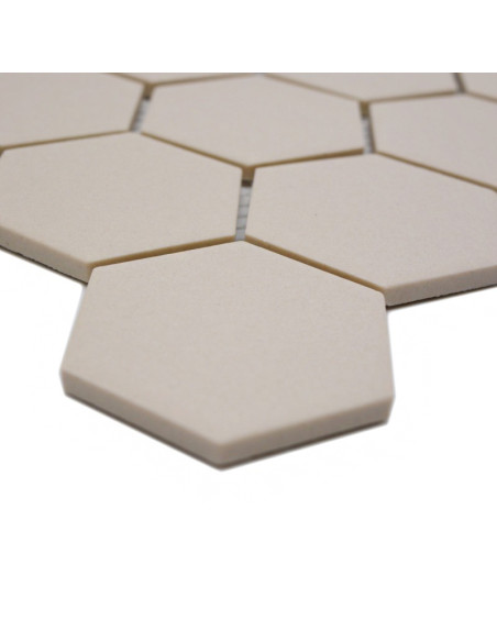 Beige Hexagon Klinkermosaik Antislip | Ekosten.se