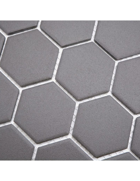 Svart Hexagon Klinkermosaik Antislip | Ekosten.se