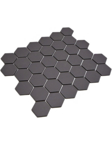 Svart Hexagon Klinkermosaik Antislip | Ekosten.se