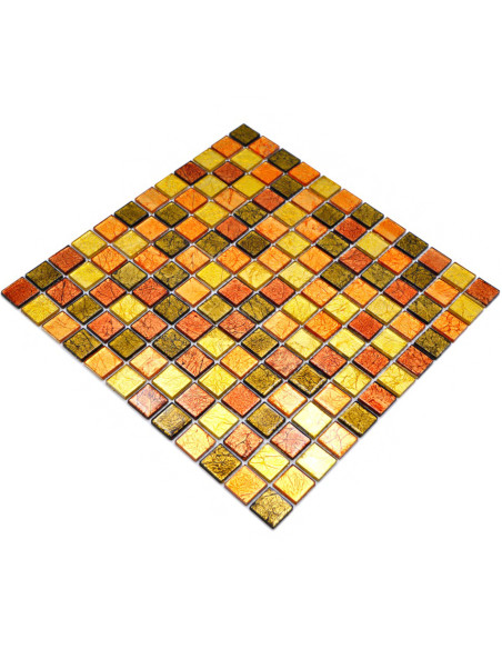 Struktur Kristallmosaik Guld Orange | Ekosten.se