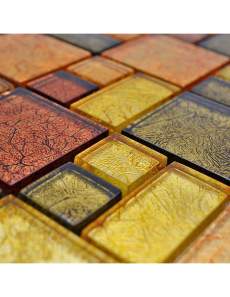 Kristall Mosaik Guld Orange | Ekosten.se