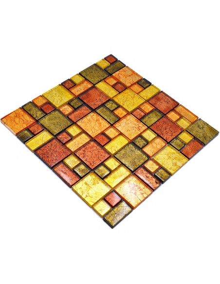 Kristall Mosaik Guld Orange | Ekosten.se
