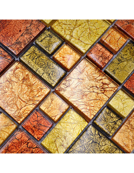 Kristall Mosaik Guld Orange | Ekosten.se