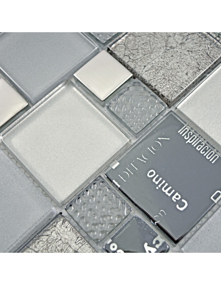 Kristall Mosaik Silver Svart | Ekosten.se