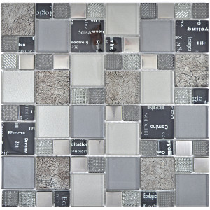 Kristall Mosaik Silver Svart | Ekosten.se