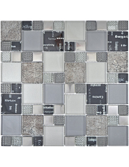 Kristall Mosaik Silver Svart | Ekosten.se