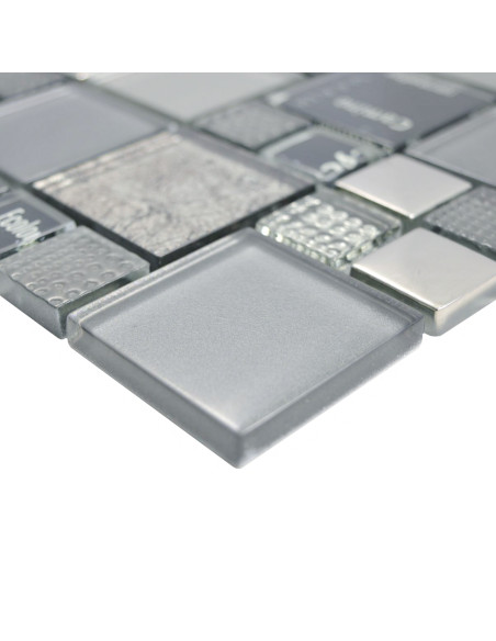Kristall Mosaik Silver Svart | Ekosten.se