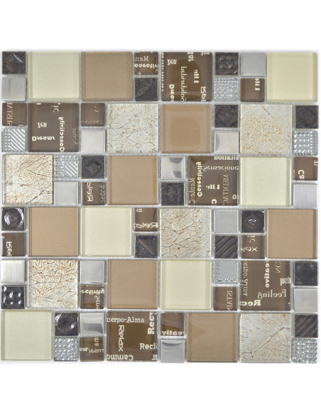 Kristall Mosaik Silver Brun | Ekosten.se