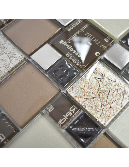 Kristall Mosaik Silver Brun | Ekosten.se