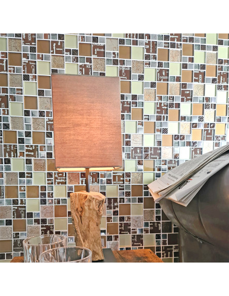 Kristall Mosaik Silver Brun | Ekosten.se