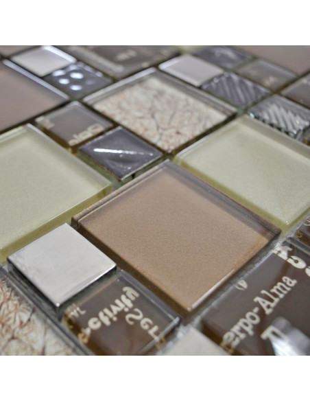 Kristall Mosaik Silver Brun | Ekosten.se