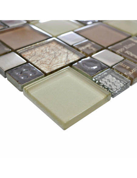 Kristall Mosaik Silver Brun | Ekosten.se