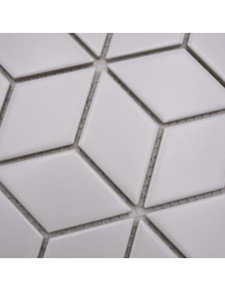 Vit Klinker Mosaik 3D Matt | Ekosten.se