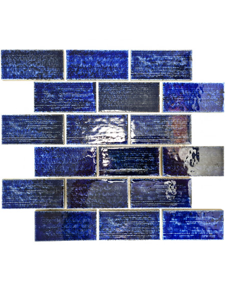 Rustik Kakel Mosaik Blå Blank | Ekosten.se