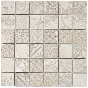 Retro Granitkeramik Mosaik Beige | Ekosten.se