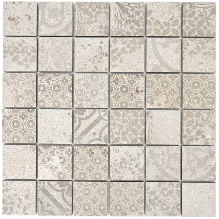 Retro Granitkeramik Mosaik Beige | Ekosten.se