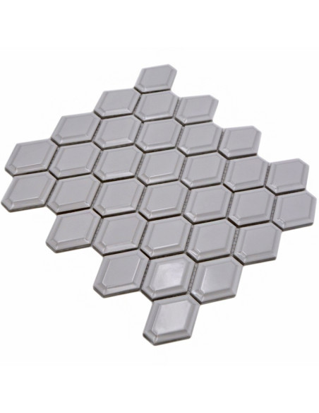 Diamond Metro Mosaik Vit Blank | Ekosten.se