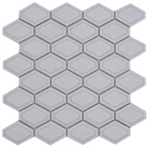 Diamond Metro Mosaik Vit Matt | Ekosten.se