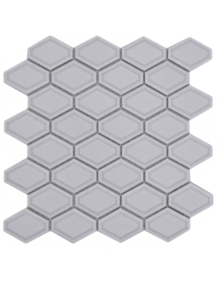 Diamond Metro Mosaik Vit Matt | Ekosten.se