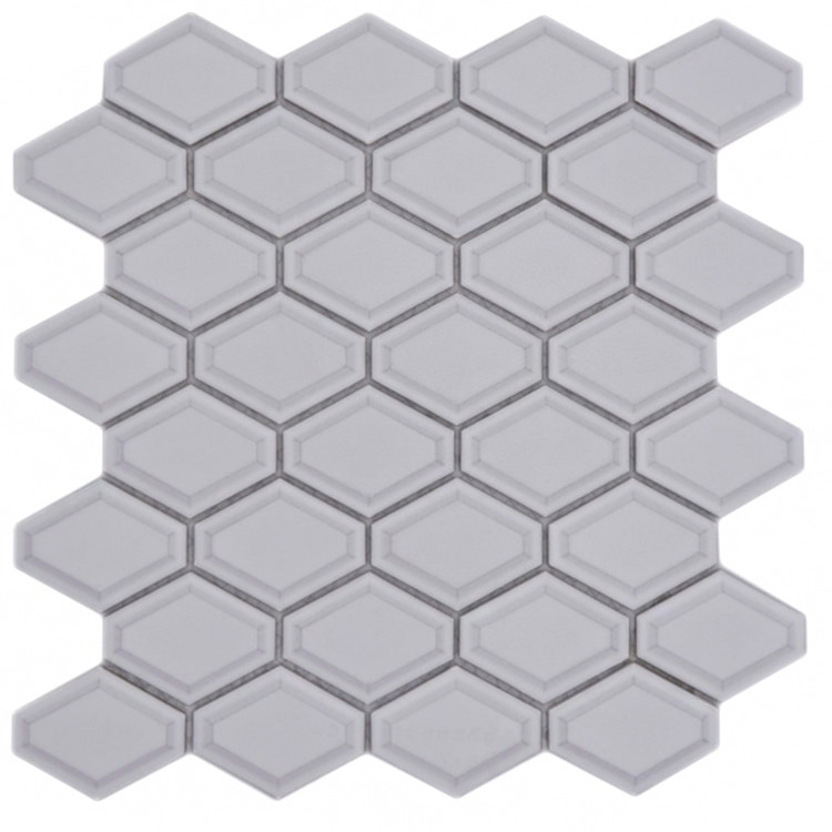 Diamond Metro Mosaik Vit Matt | Ekosten.se