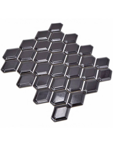Diamond Metro Mosaik Svart Blank | Ekosten.se