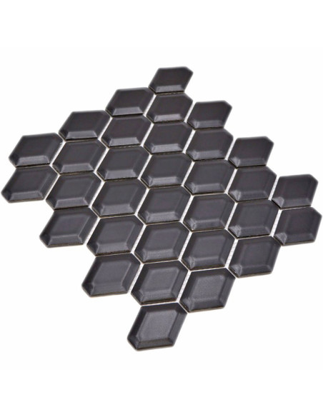 Diamond Metro Mosaik Svart Matt | Ekosten.se