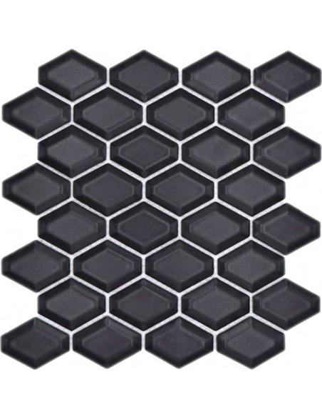 Diamond Metro Mosaik Svart Matt | Ekosten.se