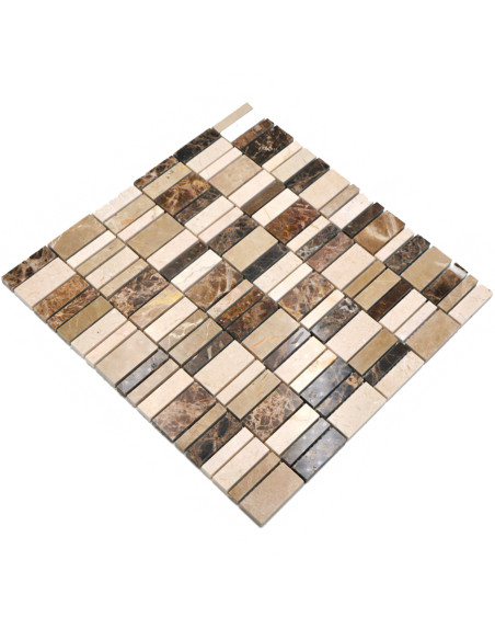 Marmor Brickmosaik Emperador | Ekosten.se